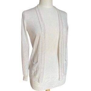 Banana Republic Wool Cashmere Open Cardigan Coastal Grandma Academia Basic-M